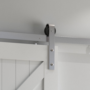 Система для раздвижных дверей BARNDOOR "Классическая INOX". Амбарный механизм из нержавеющей стали. арт. 013