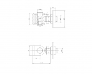 Петля сварная регулируемая М16. JL02E