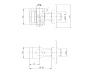 Петля сварная регулируемая М24. JL02O