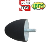 Отбойник резиновый конический, арт.471025PM