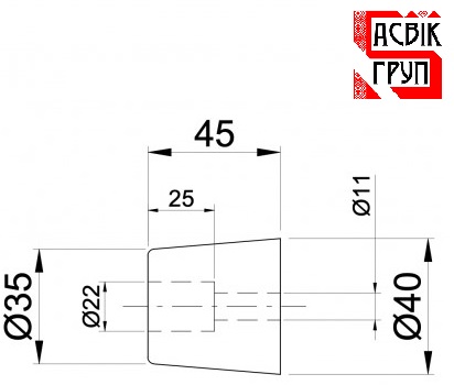 Демпфер резиновый для калитки